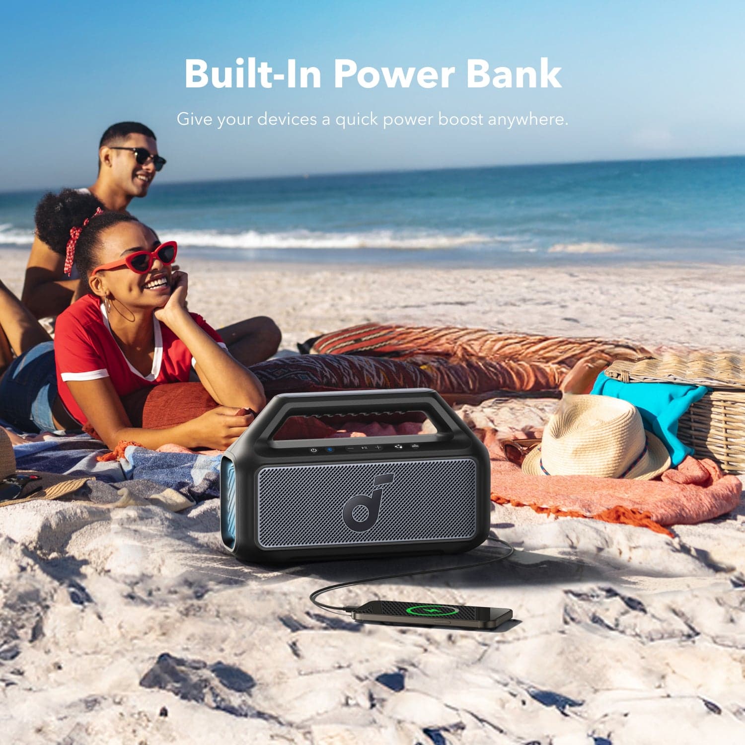 Anker Soundcore Boom 2 Portable Bluetooth Speaker (Black) view 4