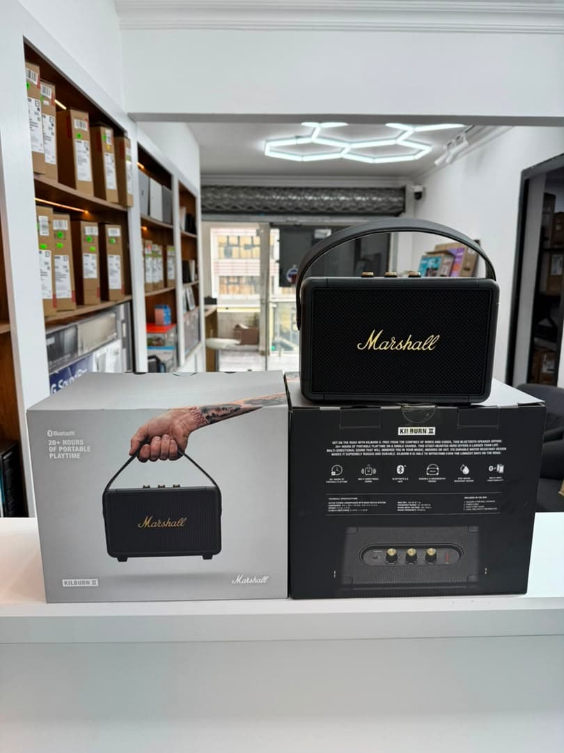 Marshall Kilburn II Portable Bluetooth Speaker (Black & Brass) view 6