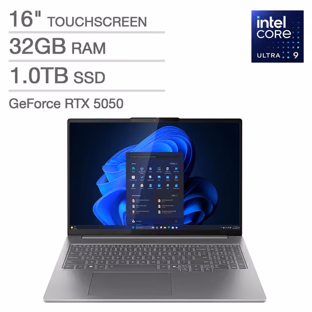 Lenovo IdeaPad Pro 5i 16" 2.8K OLED Touchscreen — Intel Core Ultra 9 285H, RTX 5050, 32GB / 1TB