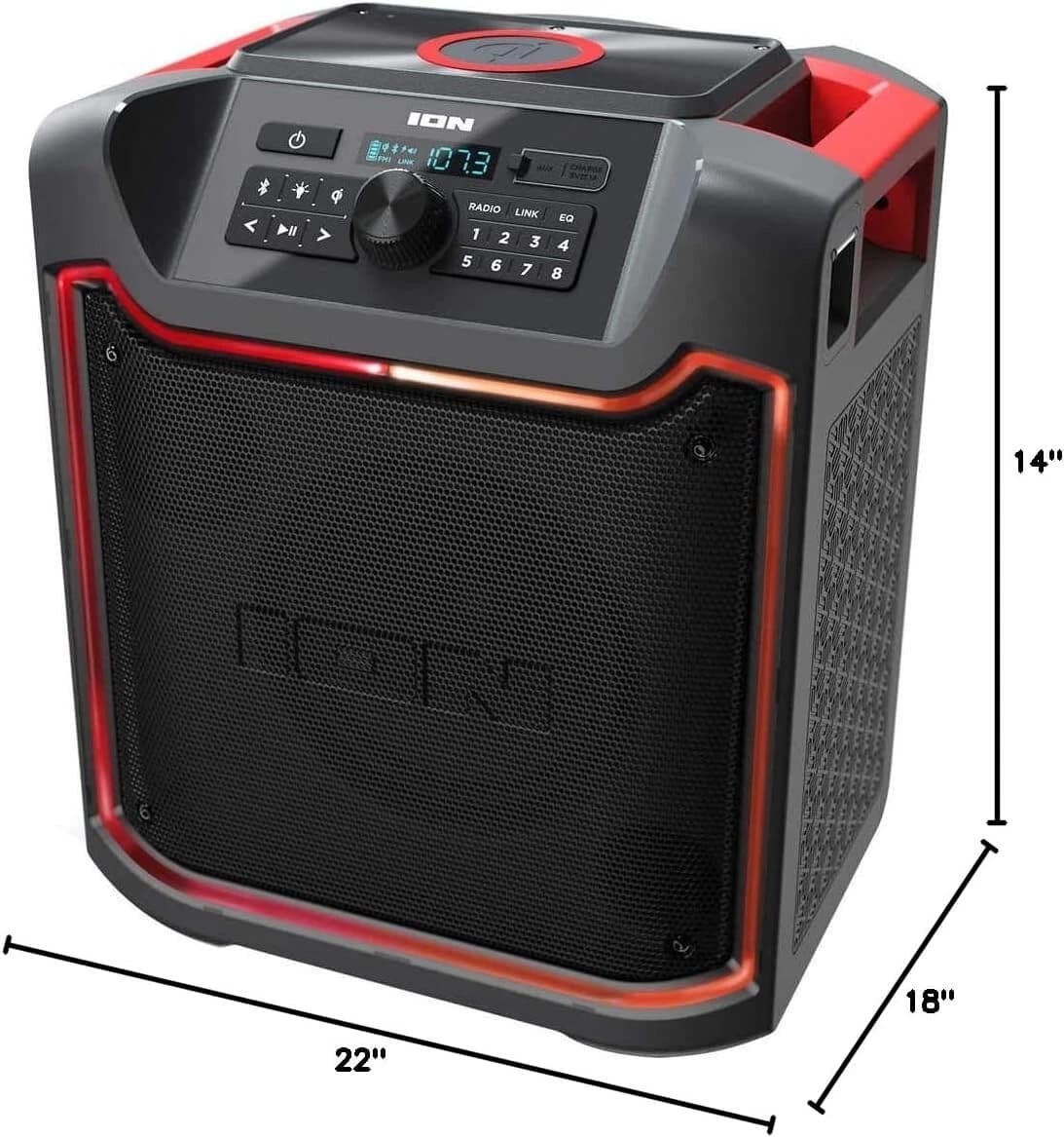 ION Pathfinder 4 All-Weather Bluetooth Speaker with Qi Charging · Pre-Owned view 4