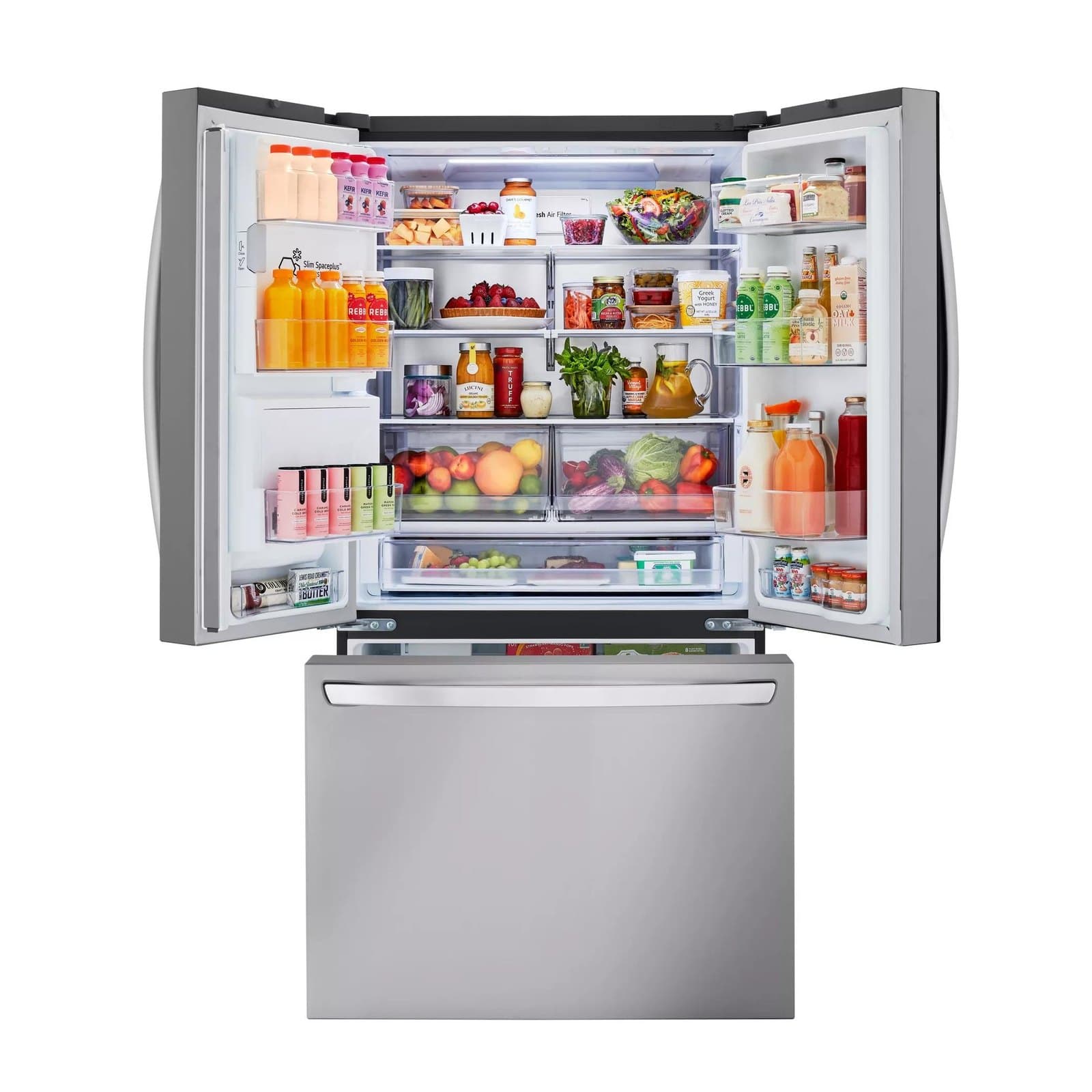 LG 869L · 230 gal (31 cu. ft.) French Door Refrigerator with Ice & Water Dispenser (LRFXS3106S) · New, Scratch & Dent view 3