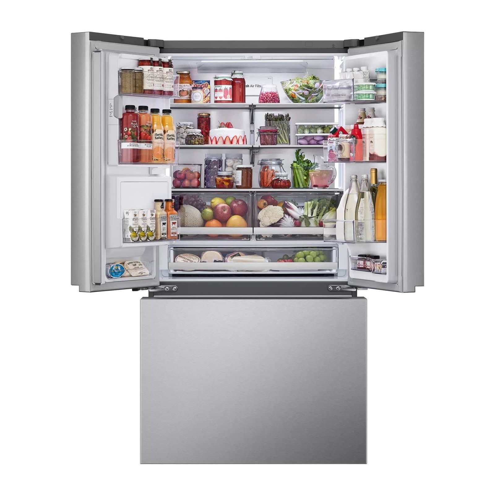 LG 722L · 191 gal (26 cu. ft.) Counter-Depth French Door Refrigerator with Ice & Water Dispenser (LRYXC2606S) · New, Scratch & Dent view 3