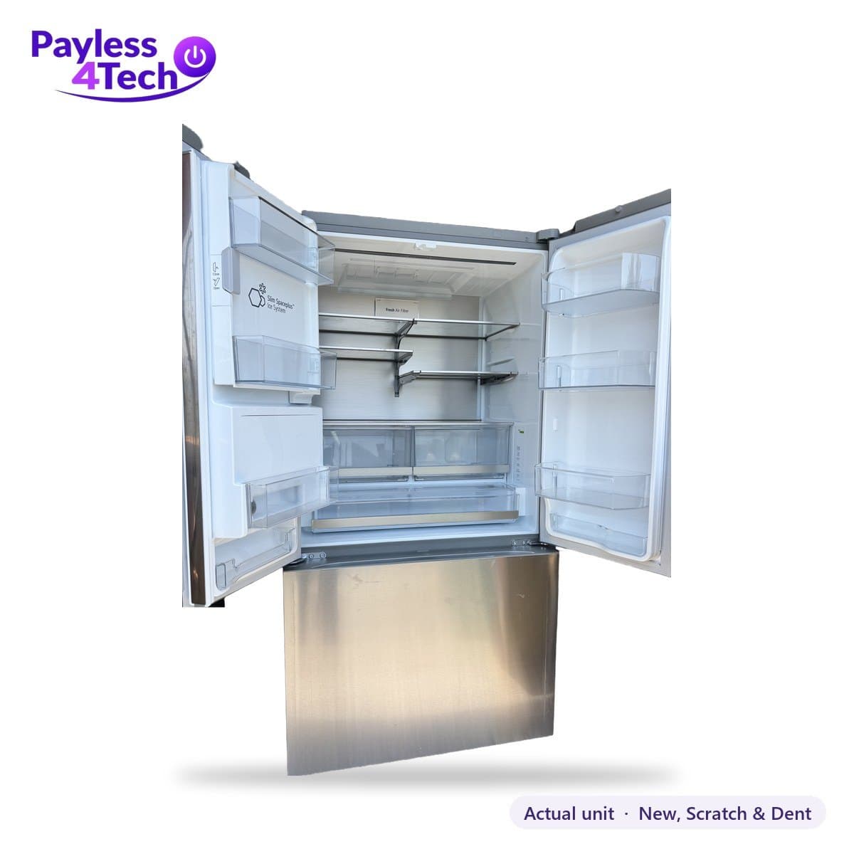 LG 722L · 191 gal (26 cu. ft.) Counter-Depth French Door Refrigerator with Ice & Water Dispenser (LRYXC2606S) · New, Scratch & Dent view 7