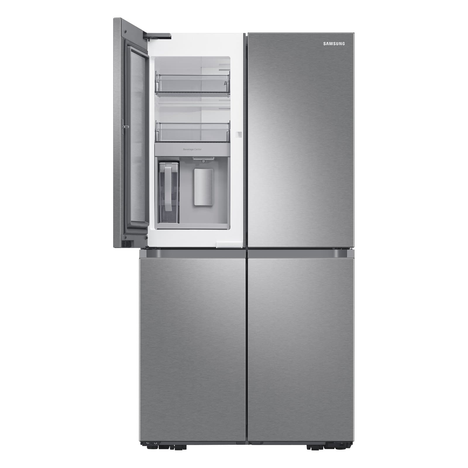 Samsung 646L · 171 gal (23 cu. ft.) Counter-Depth 4-Door Flex Refrigerator with Beverage Center (RF23B7671SR) · New, Scratch & Dent view 4