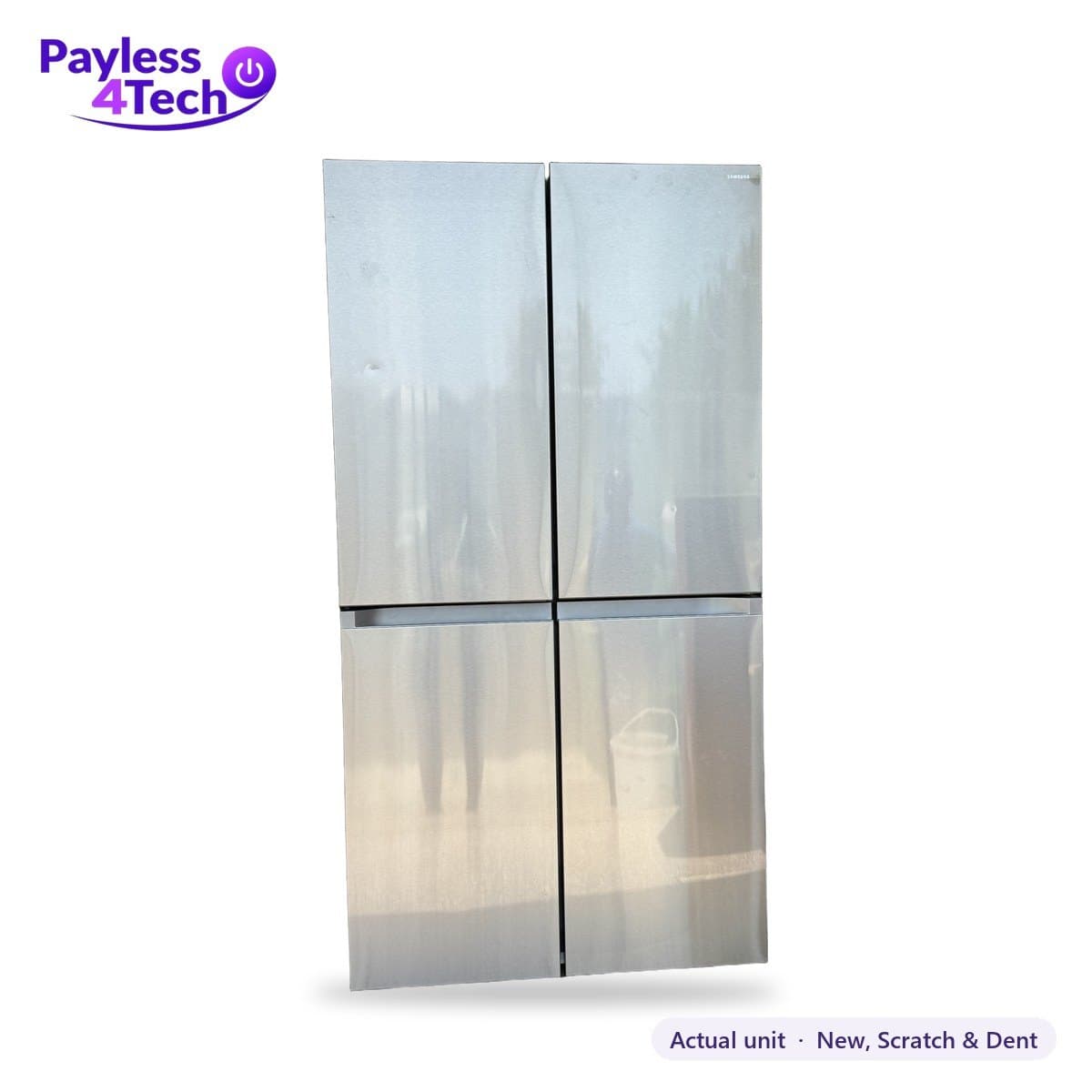 Samsung 646L · 171 gal (23 cu. ft.) Counter-Depth 4-Door Flex Refrigerator with Beverage Center (RF23B7671SR) · New, Scratch & Dent view 5
