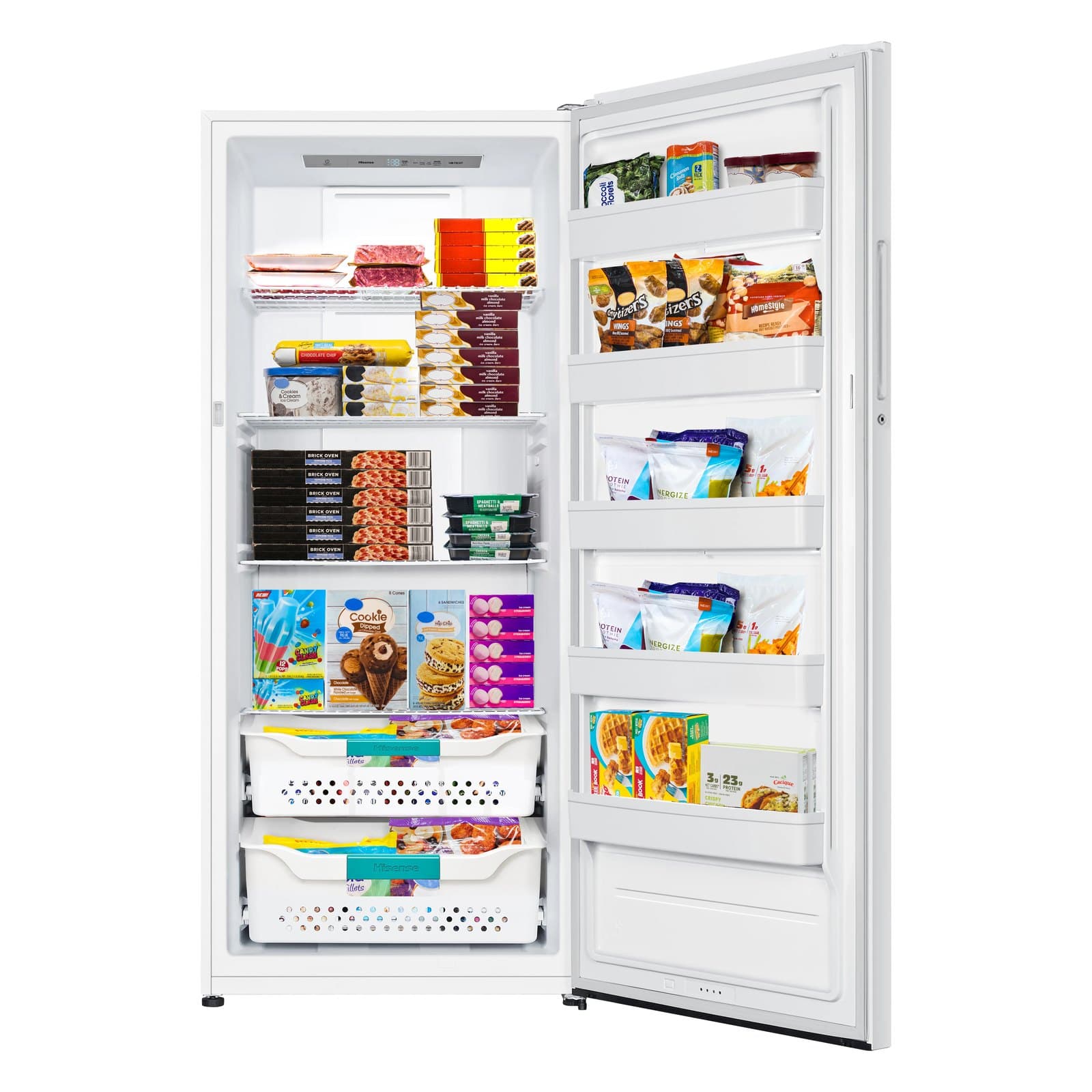 Hisense 600L · 159 gal (21.2 cu. ft.) Convertible Upright Freezer/Refrigerator (CFU21N6AWE) · New, Scratch & Dent view 3