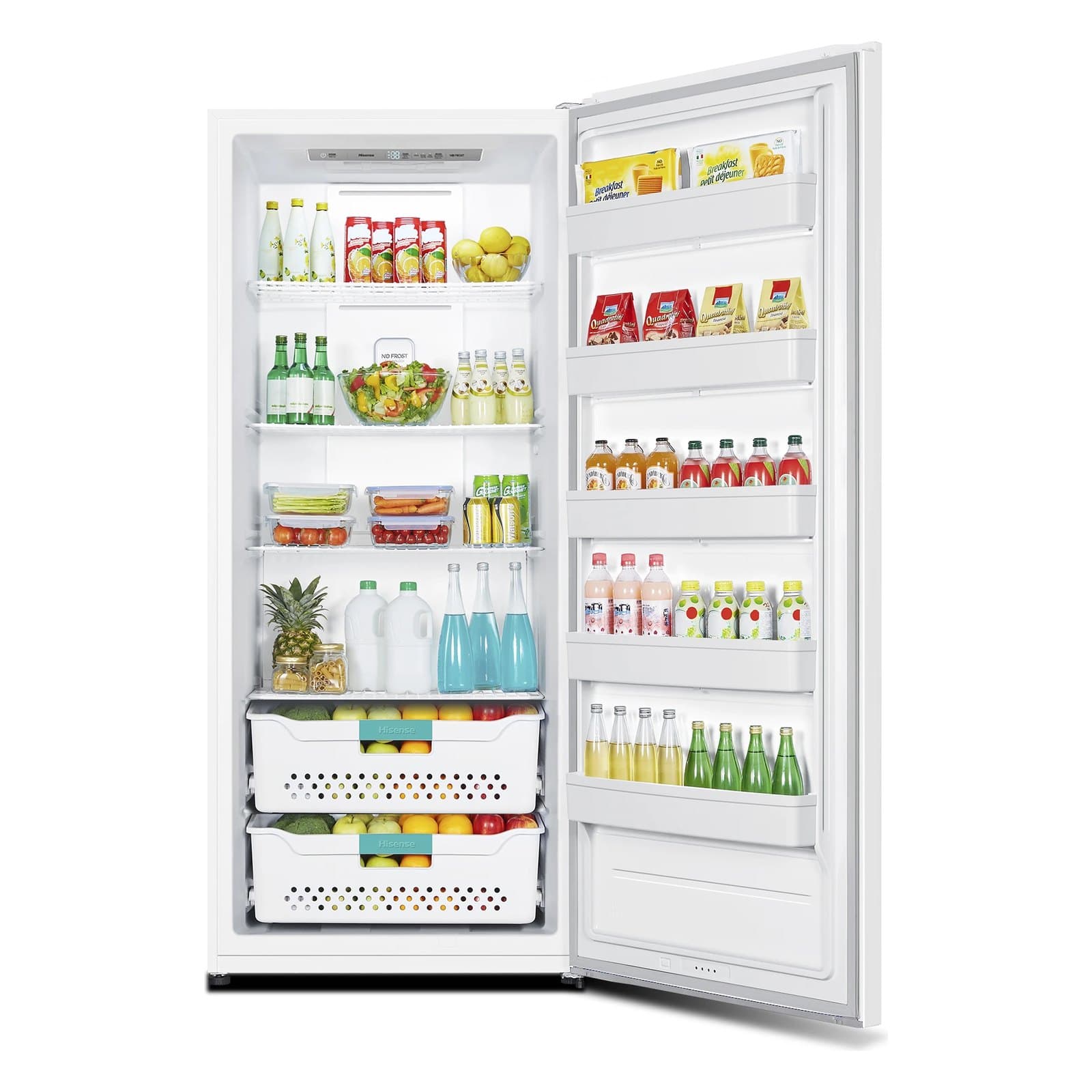 Hisense 600L · 159 gal (21.2 cu. ft.) Convertible Upright Freezer/Refrigerator (CFU21N6AWE) · New, Scratch & Dent view 4